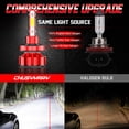 thumbnail image 5 of For Toyota Tacoma 2016-2020 LED Headlight High Low Beam Fog Light Bulbs Kit 6000K Diamond White 6x, 5 of 18