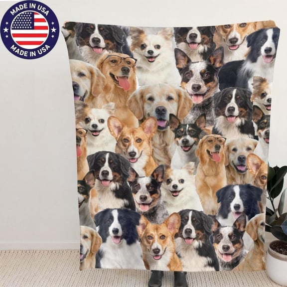 Custom Pet Photo Blanket: Ultra-Soft Micro Flannel, Multiple PetsChristmas GiftAnimal Lovers' Gift, Cute Animal,Nature Blanket,Gift for Kids