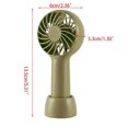 thumbnail image 3 of Summer Portable Mini Fan 3 Speed Adjustable Fans USB Rechargeable Desk Handheld Air Conditioner Cooler Outside Travel, 3 of 4