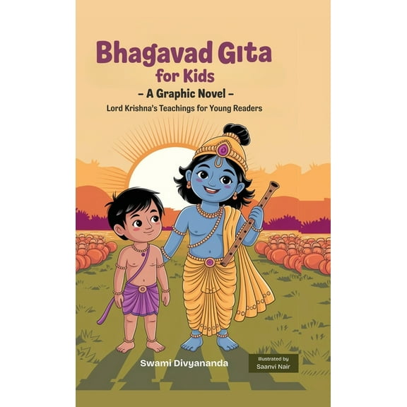 Illustrated Bhagavad Gita for Kids: A Graphic Story of Lord Krishna's Teachings for Young Readers (Ideal for Ages 4-6, 7, (Hardcover)
