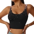 thumbnail image 2 of Lsque Rose Gold Glitter1 Printed Women'S Sports Bra, Compression, Moisture Wicking, High-Impact Sports Bra For Women,Supportive sports bra-XX-Large, 2 of 9