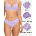 thumbnail image 3 of FINETOO Cotton Underwear For Women High Waist Panties Cheeky Bikini Womens Briefs Soft Stretch Hipster for Ladies 6Pack S-XXL, 3 of 6