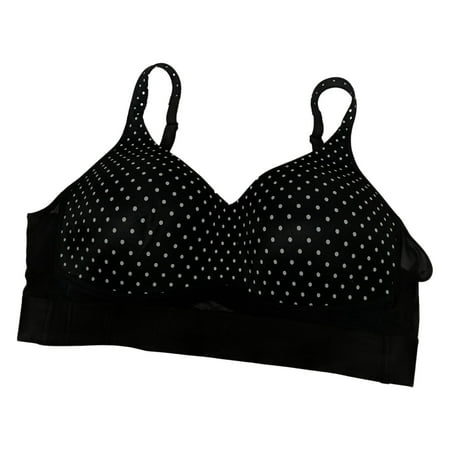 

Rhonda Shear Sz 2X One Size Molded Cup Bra w/Mesh Back Detail Black 32406 Plus Size
