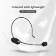 thumbnail image 3 of UHF Wireless Microphone Headset Mic System 50M Effective Transmission Built-in Battery 3.5mm TRRS Plug with 6.35mm TRS Adapter for Smartphone Computer Vlog Video Recording Interview Live St, 3 of 7