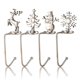 thumbnail image 1 of 4 piezas de ganchos para calcetines de chimenea, ganchos navideños con forma de copo de nieve, regalo de Navidad, colgante de calcetín de chimenea de metal (plata), 1 of 4