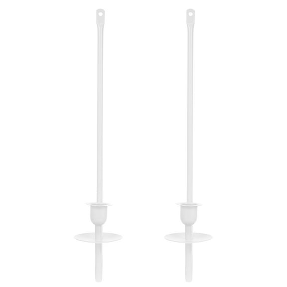 OULII 2Pcs Modern Metal Wall Candle Stands in White for Versatile Home Decoration