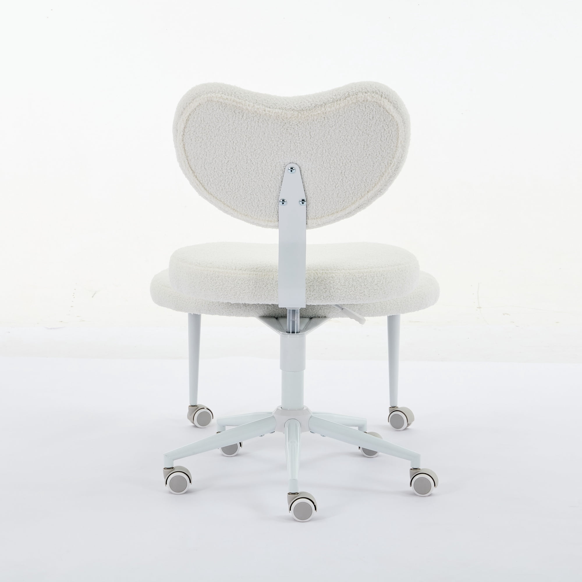 Meditation Chair Plus, Cross Legged Chair with Wheels, ADHD Chair, Criss Cross Desk Chair with Lumbar Support and Adjustable Stool, Flexible Design for Fidgety Sitters, Ivory