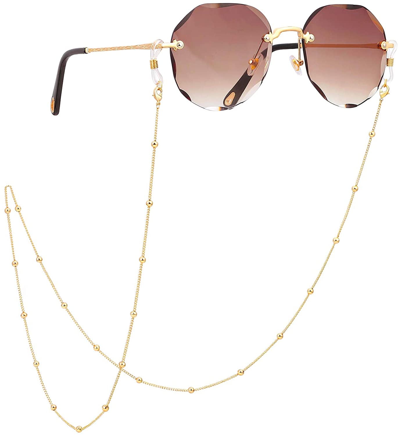 Eyeglass Eyewears Sunglasses Neck Chain Beaded Cord Holder Strap Glasses Chain
