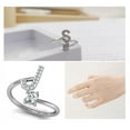 thumbnail image 3 of Copper Capital Letter Open Ring Portable Adjustable Rings Indoor Outdoor Office Shopping Decorative Makeup Jewelry Gift J, 3 of 5