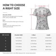 thumbnail image 7 of Fuzoiu Pandas Between Clouds and Stars Print Women's V-Neck T-Shirt,Women's Short Sleeve Top, Comfortable for Work, Leisure, and Sports, 7 of 7