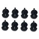 thumbnail image 5 of Caucho Violín Silencio Cuerda Amortiguador Sonido Debilitar Reducción de ruido Mellowe Sonido Universal para violín Instrumento musical Reemplaza Negro Hugo violín mudo, 5 of 6