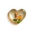 thumbnail image 1 of Adorno de escritorio de acrílico en forma de corazón transparente, ideal como regalo para peluqueros caninos o salones de belleza, 1 of 3