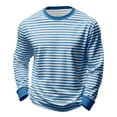 thumbnail image 6 of Krdevn Women's Striped Crew Neck Long Sleeve Tee Soft Breathable Casual Daily Wear Top,XL, 6 of 6