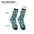 thumbnail image 2 of Rocae Floral for Girls Boys Crew Socks,Children's Socks, Kids Socks, Toddler Socks: Daily Wear with Kids School Uniform, 2 of 5