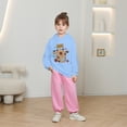 thumbnail image 2 of lnmuld Cute Tops for Girls Hooded Sweatshirt Capybara Print Casual Loose Fit Long Sleeve Top for Toddler Kids Soft Comfortable Autumn Winter Outfits Size:3-4 Years, 2 of 5