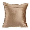 thumbnail image 3 of Pillow Covers With Zippers, pearl beige 14x14 inch (35x35 cm) Gathered Fabric Pattern Pillow Covers by The HomeCentric, Solid Color Pillow Covers, Modern - Pearl Beige Beauty, 3 of 5