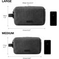 thumbnail image 6 of Toiletry Bag for Men, Canvas Travel Toiletry Organizer Dopp Kit Water-resistant Shaving Bag for Toiletries Accessories,Grey-Medium, 6 of 6