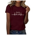 thumbnail image 1 of T-shirt à Col Rond Imprimé de Performance Artistique de Mode et de Loisirs pour Femmes à Manches Courtes Haut T-Shirt Décontracté Haut T-Shirt pour Femmes T-Shirts à Manches Longues pour Femmes T-Shirt à Manches Longues Confortable T-Shirts à Manches Courtes pour Femmes, 1 of 4