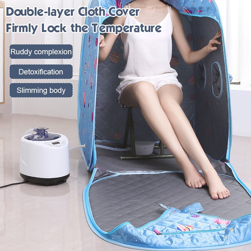 Details about   2.6L Home Steam Sauna Tent Spa Slimming Loss Weight Full Body Detox Therapy USA 