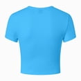 thumbnail image 5 of Towmus Women's Casual Basic Crop Tops Slim Fit Short Sleeve Crew Neck Tight Tees Shirts for Women, 5 of 5