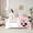 White Pink 05, variant on Manfei Kawaii Panda Child Twin Bedding Sets 7-Piece, Pink Stripes Geometric Bedding Comforter Set, Cute Cartoon Animal Reversible Sheet Sets, Super Cozy Room Decor
