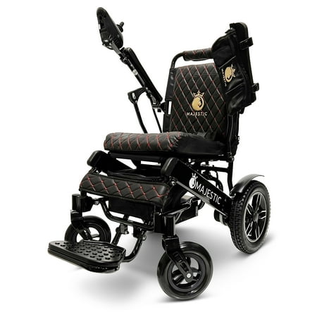 Majestic Buvan Electric Wheelchair  Lightweight Folding Wheelchairs  Motorized Wheel Chair  20? Wide Seat  10+ Miles Range  310 Lbs Max Loading Weight
