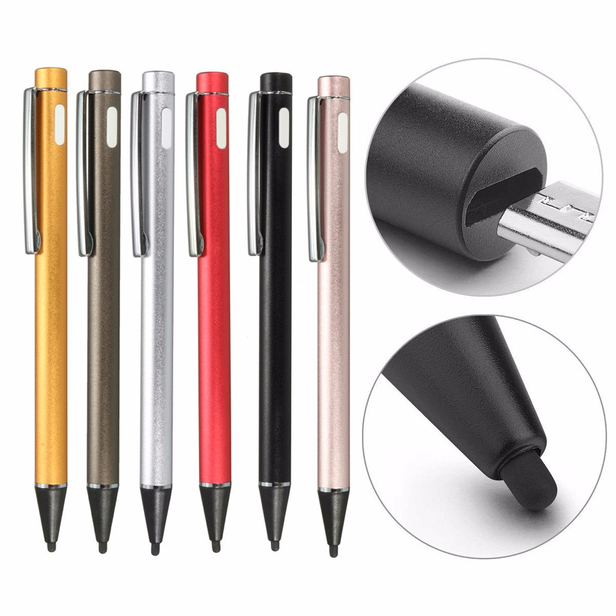 2 0mm Active Capacitive Stylus Pen Usb Charge Electronic Active Stylus Digital Pen For All Capacitive Touch Screen Devices Smartphones Walmart Canada