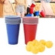thumbnail image 4 of Juego De Vasos Con Pelotas De Pong, Juego De Beer Pong De Plástico, Bordes Suavizados, 12 Tazas, Lanzamiento De 8 Bolas Para Fiestas Navideñas, 4 of 7