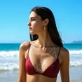 thumbnail image 3 of Body Chains for Women Waist Chain Leg Chain Sexy Body Chain Crossover Thin Bra Bikini Waist Belly Chain Beach Body Necklace Jewelry for Women, 3 of 8