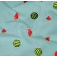 thumbnail image 4 of oneOone Organic Cotton Poplin Twill Fabric Watermelon Fruit Print Sewing Fabric BTY 42 Inch Wide, 4 of 4