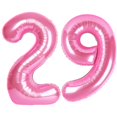 thumbnail image 1 of Globo digital Kelfuoya 40 cm rosa número 29 para cumpleaños, 1 of 8