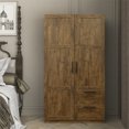 thumbnail image 1 of Cfowner 2 Door Wardrobe Cabinet with 2 Drawers and 5 Storage Spaces, 39.37"W x 19.49"D x 70.87"H, 1 of 9