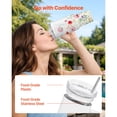 thumbnail image 4 of KFFKFF 8 Pack Sublimation Tumblers, 40 oz Stainless Steel Cups with Handle, Lids, and Straws, Double-Wall Insulated Blanks for DIY Customization, 4 of 9