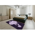 thumbnail image 5 of Ahgly Company Machine Washable Indoor Rectangle Transitional Deep Purple Area Rugs, 8' x 12', 5 of 7