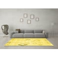 thumbnail image 3 of Ahgly Company Indoor Rectangle Solid Yellow Modern Area Rugs, 5' x 8', 3 of 4