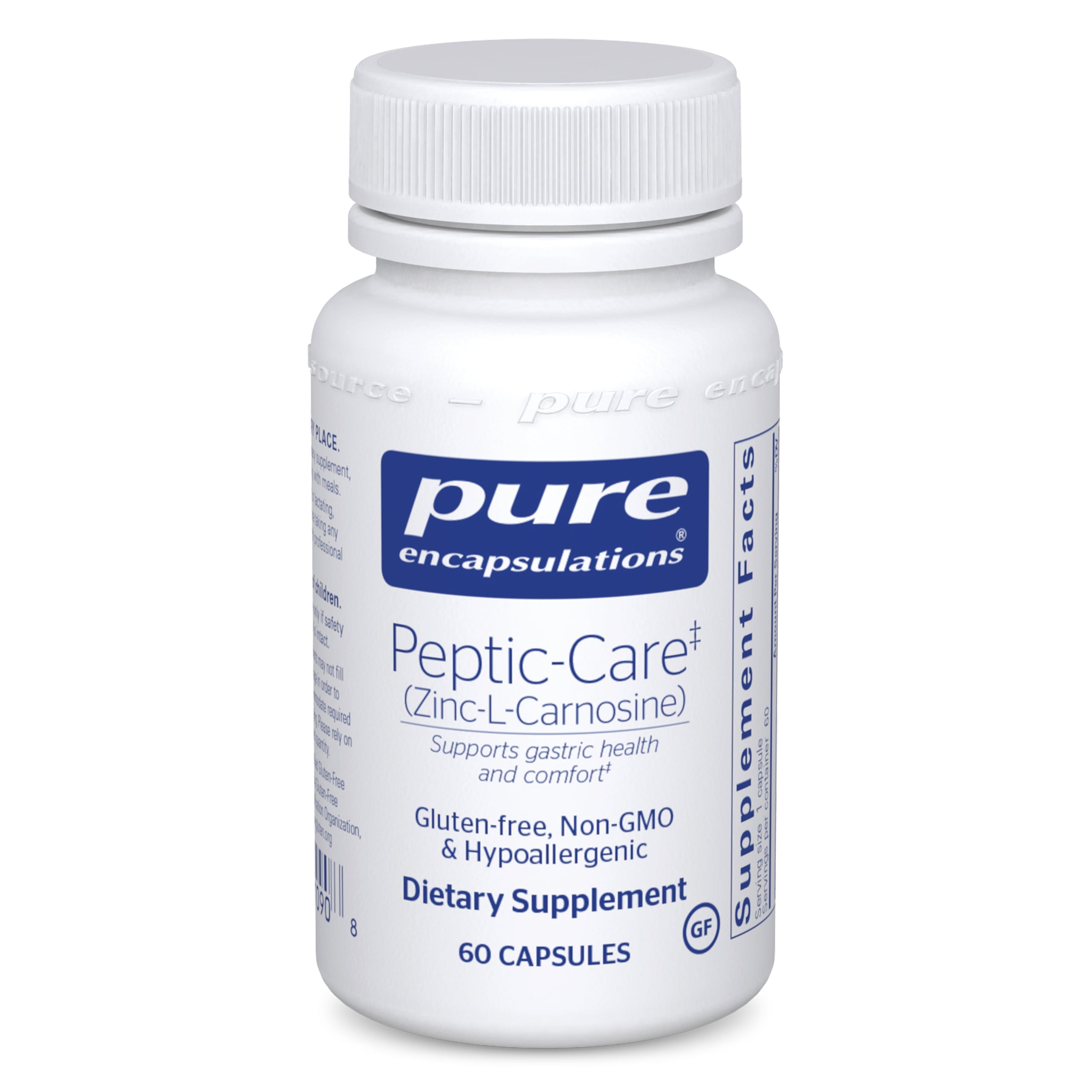 Pure Encapsulations PepticCare (ZincLCarnosine) Antioxidant