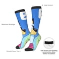 thumbnail image 4 of Masiiu Bluey Print Adult Crew socks, Comfortable Novelty Colorful Patterned, Breathable, Stylish Colorblock for Men Women, 4 of 6