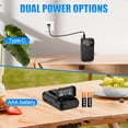 thumbnail image 2 of J-555 Pocket Radio AM FM USB-C Charging& Battery Operated, Excellent Reception& Clear Speaker and Headphone Jack, Back Clip, Flashlight, Transistor Radios, Portable Radios AM FM, Mini Radio, 2 of 4