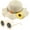 Beige, variant on Girls Straw Hat with Flower Round Sunglasses, Summer Foldable Large Brim Sunflower Bowknot Beach Toddler Straw Sun Hat, 2-6T