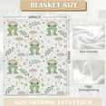 thumbnail image 2 of Cute Frog Mushroom Diamond Throw Blanket Soft Warm Cozy Lightweight Flannel Blanket for Bedding Sofa Travel 50"X60", 2 of 6