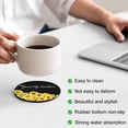 thumbnail image 3 of Sunflowers Coasters Set of 4, Absorbent Coasters for Drinks, Yellow Summer Botanical Elegant Pastoral Coaster for Desk Coffee Table Protection, Home Decor House Warming Gifts 4", 3 of 8