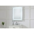 thumbnail image 3 of Helios 24in x 30in Hardwired LED mirror with touch sensor and color changing temperature 3000K/4200K/6400K, 3 of 5