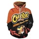 thumbnail image 1 of Sudadera con capucha de talla grande para hombre y mujer, moda informal de hip hop, estampado 3D de comida Cheetos, tendencia urbana, jersey Harajuku para niños, novedad de 2024, 1 of 4