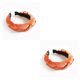 thumbnail image 3 of Diadema de terciopelo trenzado Jumpingount Naranja 2Conjunto, 3 of 6