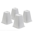 thumbnail image 3 of Honey-Can-Do Plastic 8" Set of 4 Square Bed Risers, White, 3 of 5