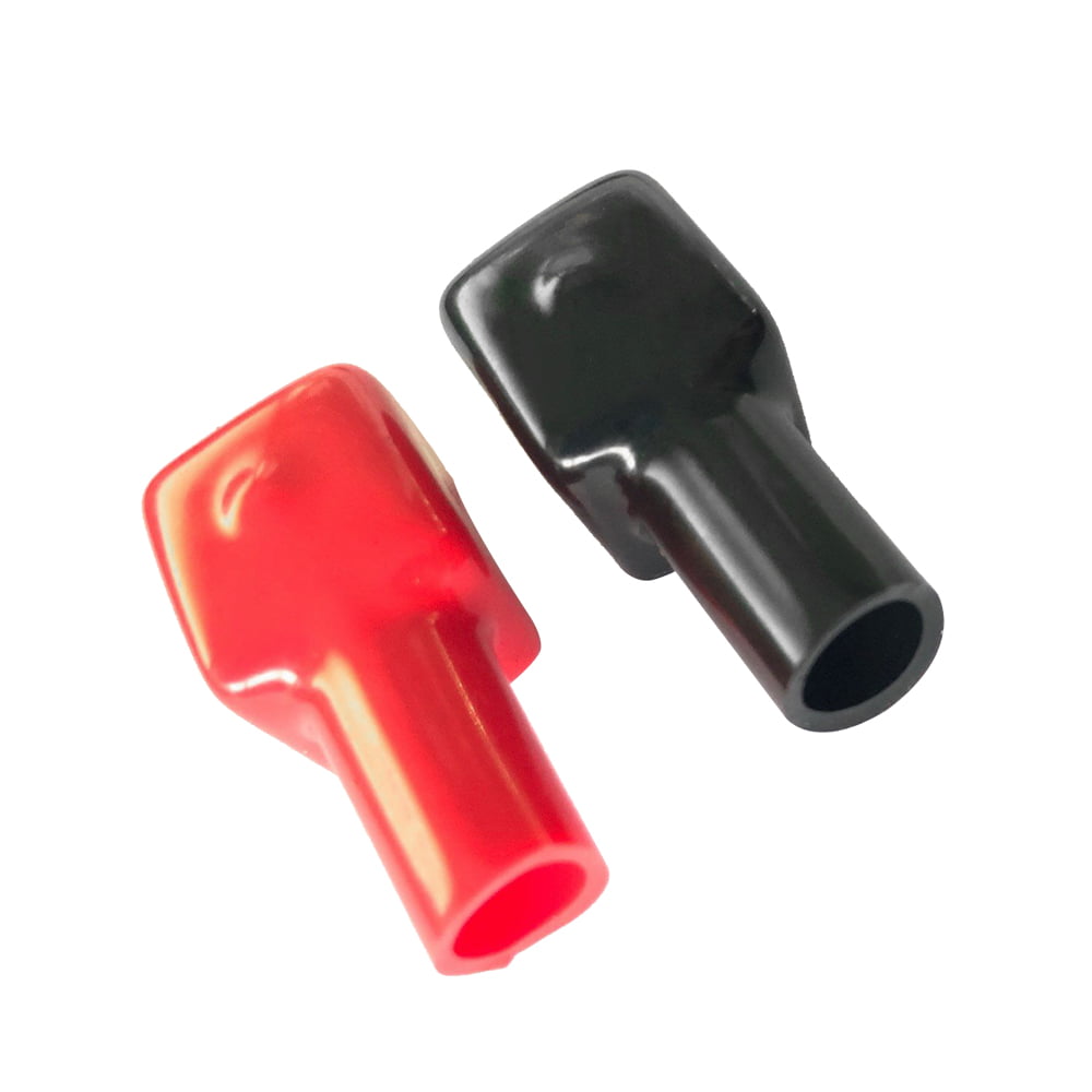 Positive and Negative 192681 192682 Flexible Battery Terminal Covers Insulating Protector Red & Black Top Post Battery Terminal Covers 