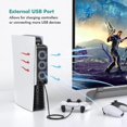 thumbnail image 4 of PS5 Cooling Fan with LED Light, Quiet Fan with 3 Fans and Controller USB Port Compatible with PS5 Digital/Disc Edition, 4 of 5