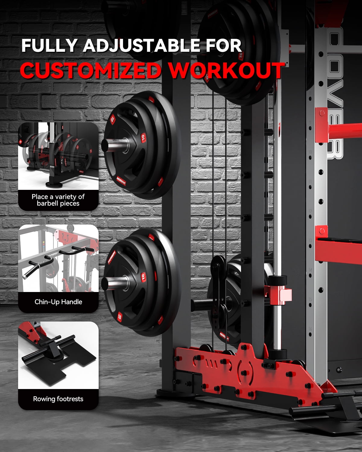 HARISON Smith Machine, Multifunctional Home Gym HR-30816