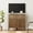 Walnut, variant on 31.5" Modern Reeded TV Stand with Charging Station, Entertainment Center with Adjustable Shelves,Wooden TV Console with Drawers for Living Room