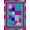 Multicolor, Pattern 7, variant on ODIKA 8'x10' Washable Area Rug 80S Geometric Bold Memphis Squiggle Interlocking Funky Retro Refined Structured for Living Room, Under Sectional, Family , Durable, Non-Slip